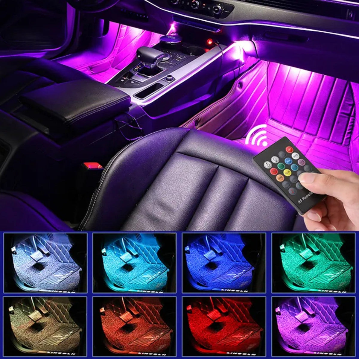 Éclairage LED Intérieur Voiture – Personnalisez Votre Conduite avec des Couleurs Vibrantes