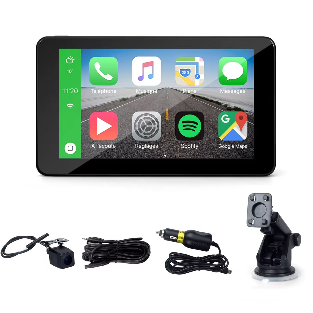 Écran Portable CarPlay & Android Auto – Transformez Votre Voiture en Véhicule Connecté