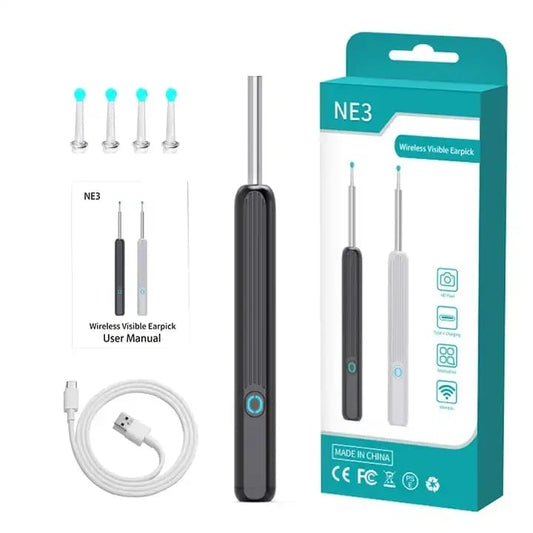 Caméra Auriculaire HD Connectée pour un Nettoyage Précis des Oreilles
