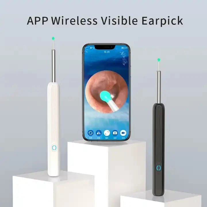 Caméra Auriculaire HD Connectée pour un Nettoyage Précis des Oreilles